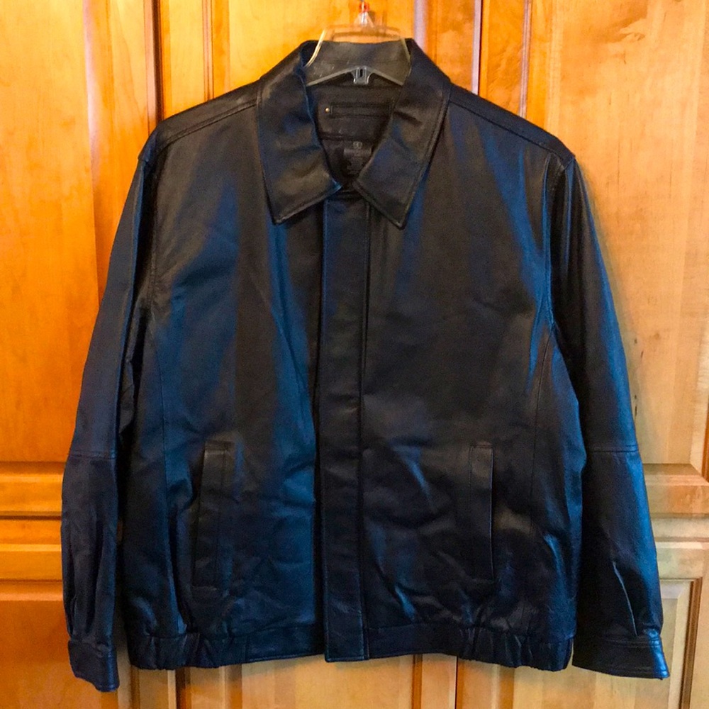 Genuine Leather lined Men’s Bomber jacket coat